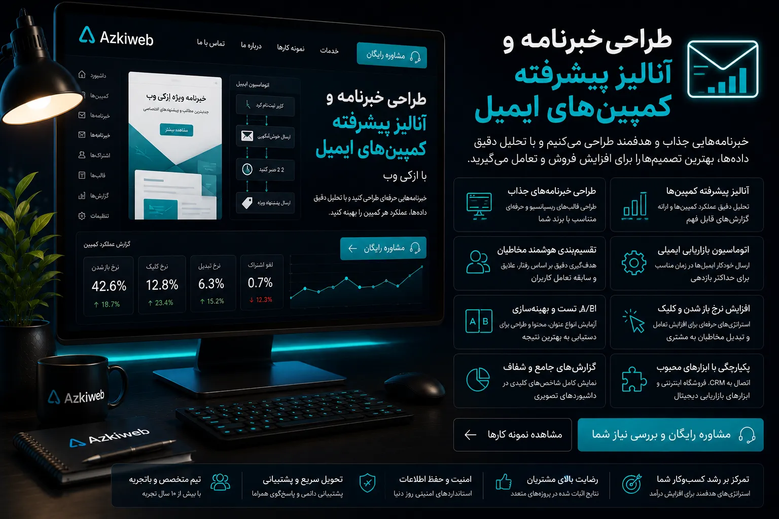 سگمنت‌بندی و شخصی‌سازی ایمیل بر اساس رفتار و مرحله مشتری
