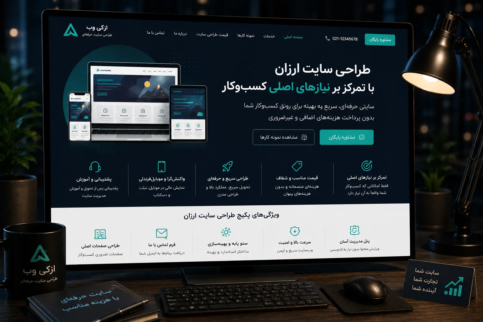 امکانات ضروری در یک پروژه طراحی سایت ارزان و اقتصادی
