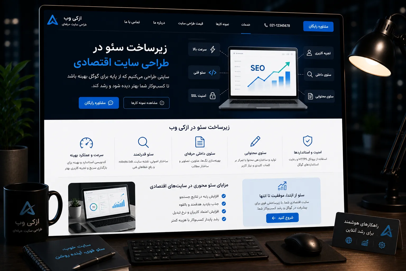 برنامه‌ریزی برای توسعه و سئو در سایت ارزان و اقتصادی