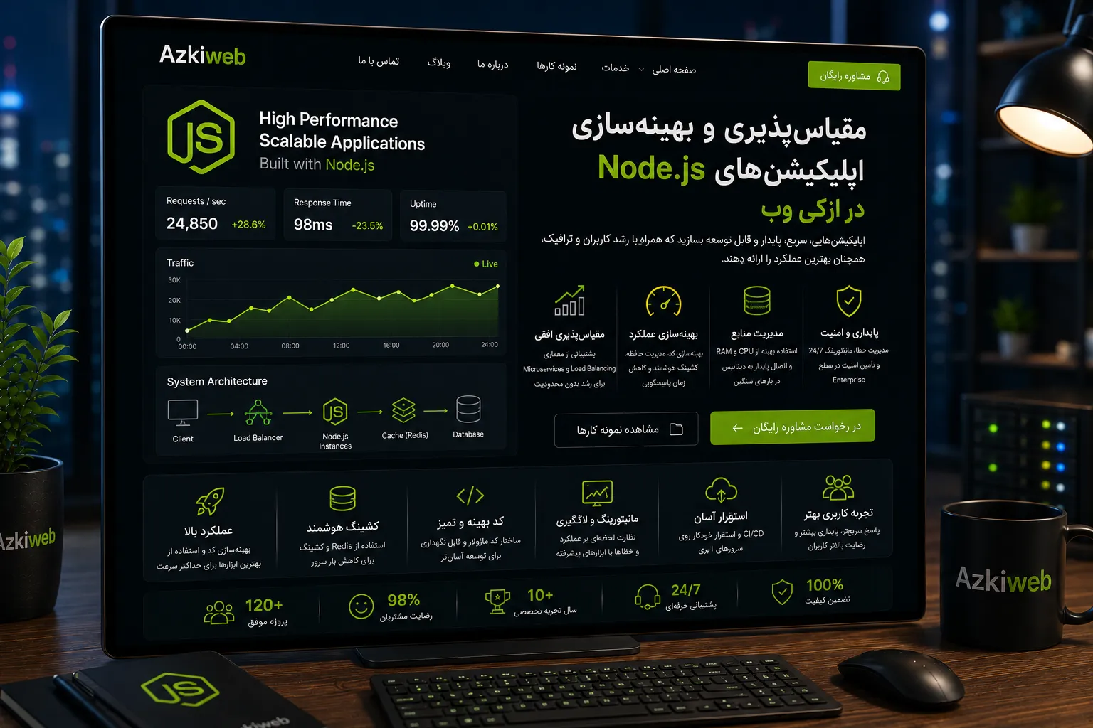 طراحی REST API و GraphQL در معماری Node.js