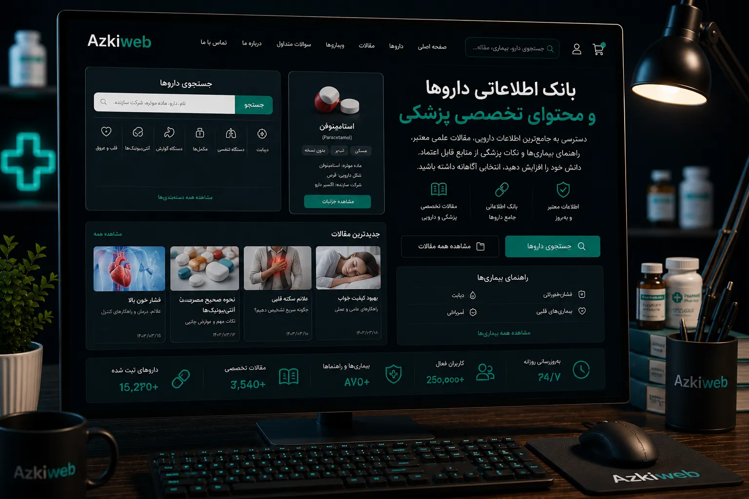 محتوای دارویی و سلامت با منبع و بازبینی تخصصی در سایت داروخانه