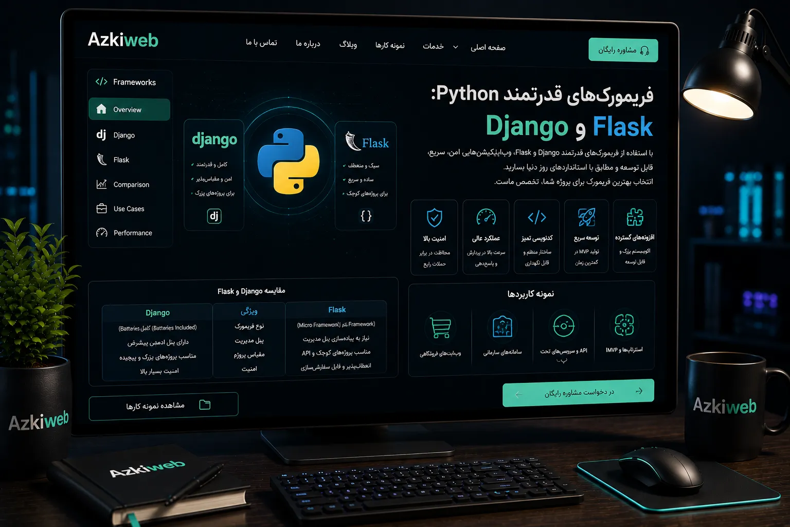 مقایسه Django، FastAPI و Flask برای توسعه پروژه Python