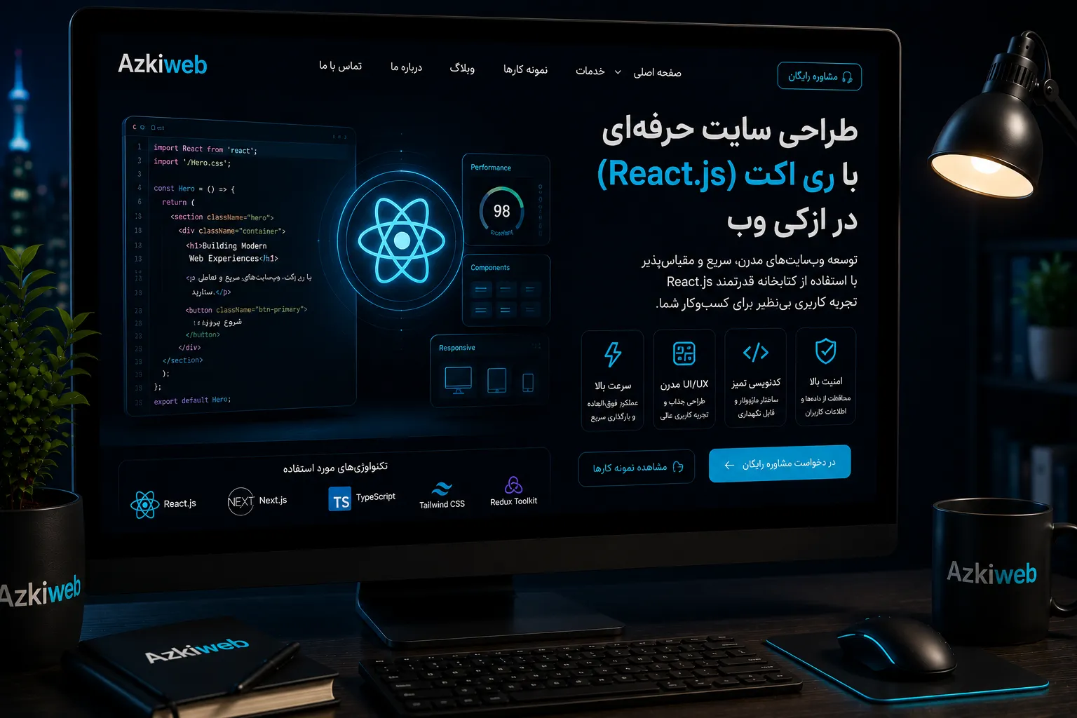 توسعه رابط کاربری کامپوننت‌محور با React