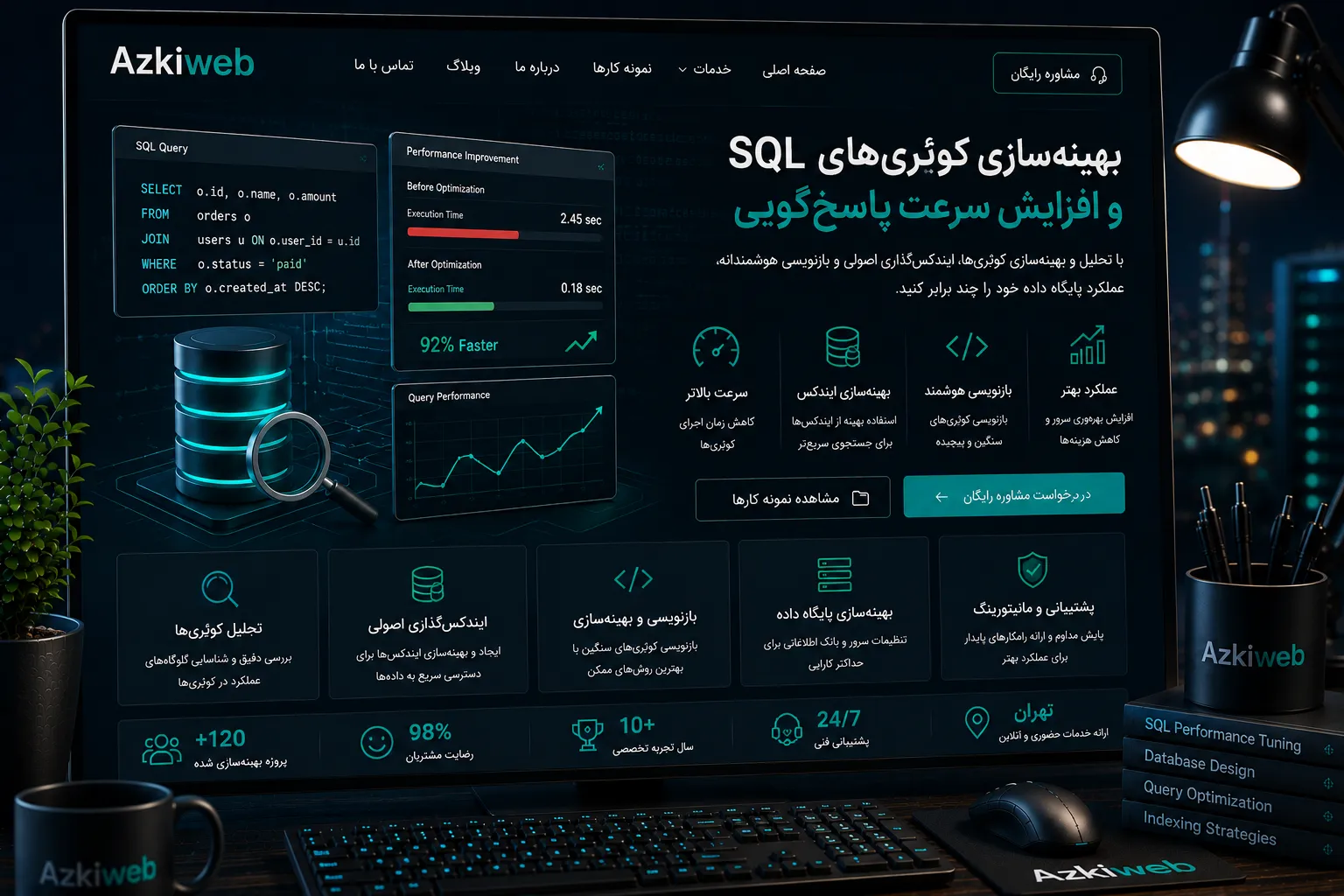 تحلیل Execution Plan و بهینه‌سازی Queryهای کند SQL
