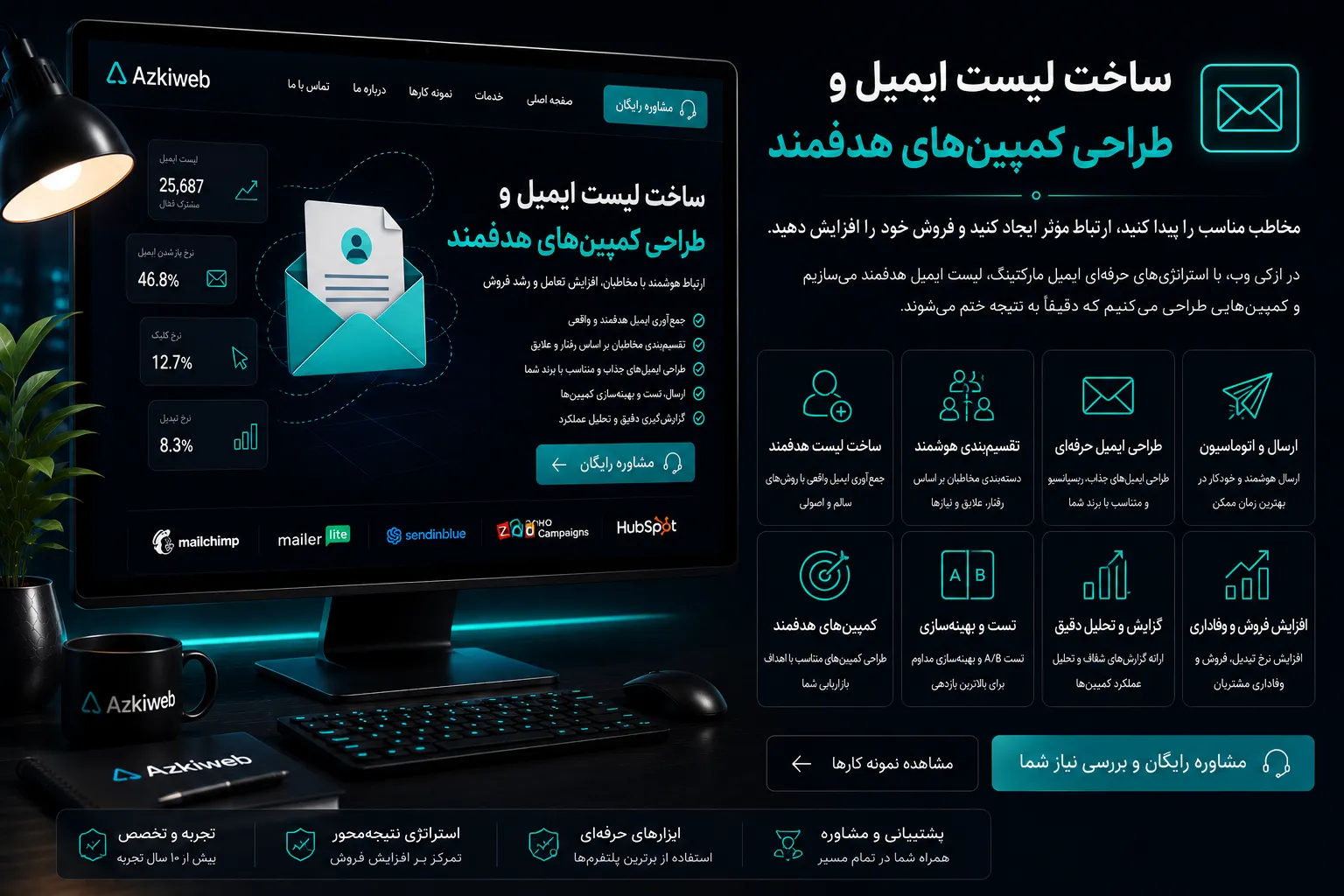 ساخت لیست ایمیل مجاز و سگمنت‌بندی مخاطبان برای کمپین‌های هدفمند