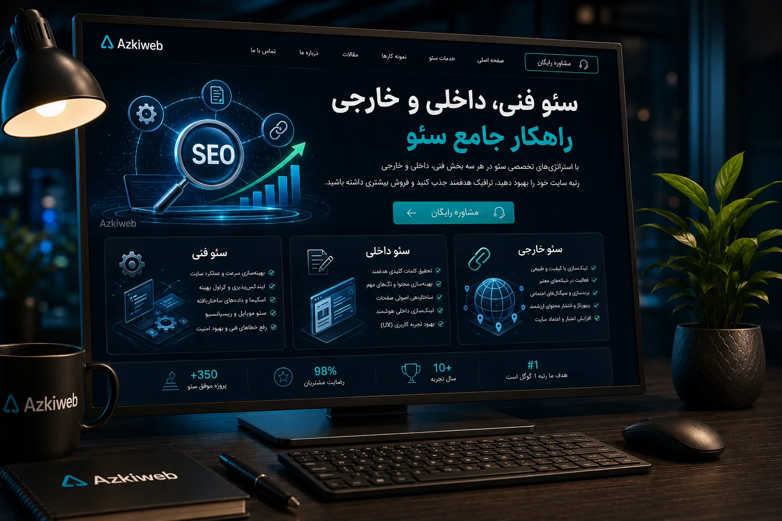 بررسی سئو تکنیکال، سئو داخلی و عوامل خارج از سایت