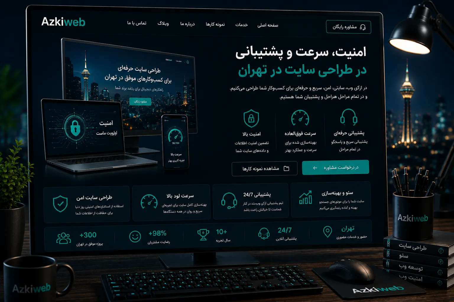 اطلاعات تماس و ساختار قابل اعتماد برای وب‌سایت کسب‌وکارهای تهران