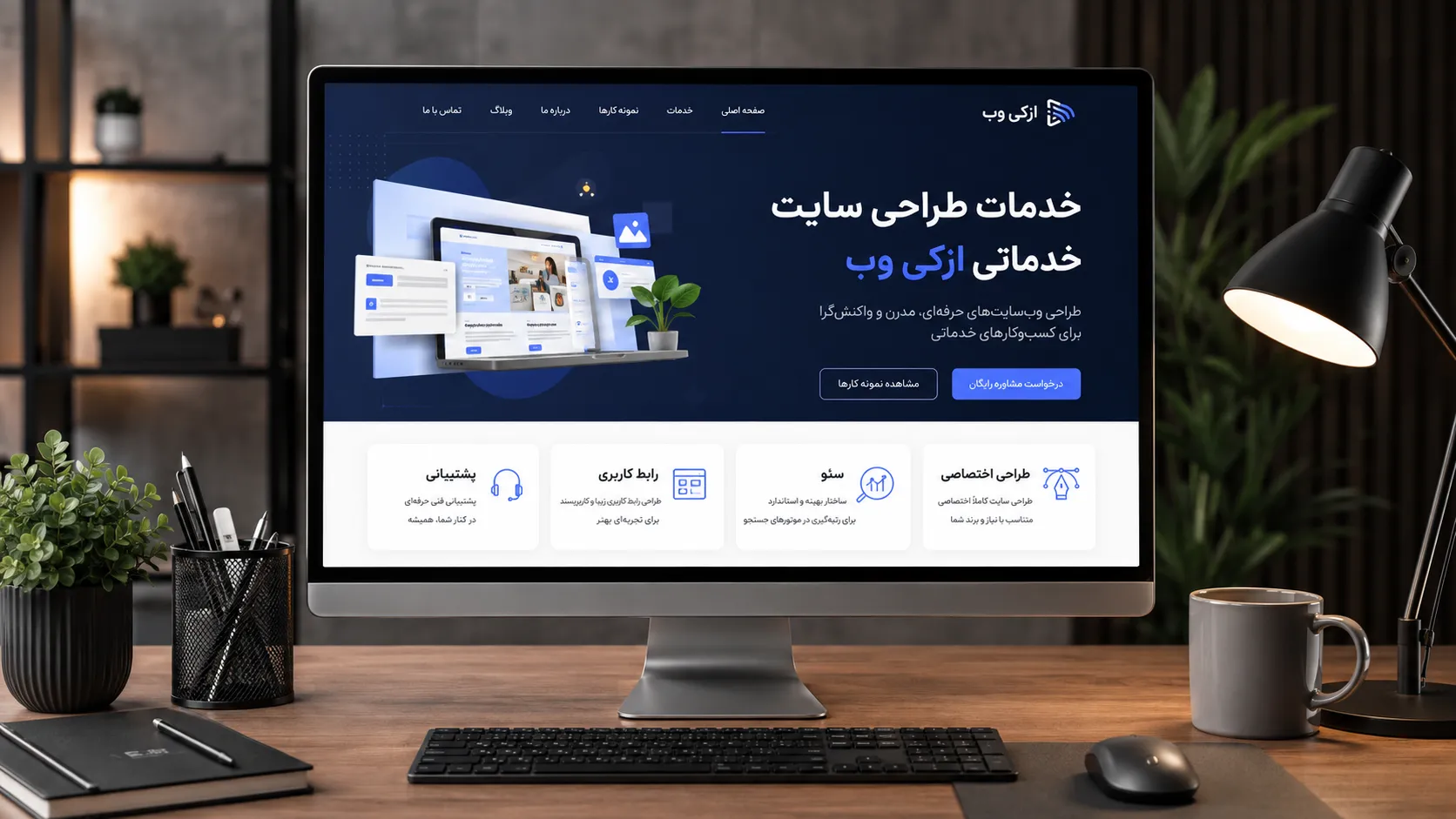 تحلیل نیازها و طراحی تجربه کاربری سایت خدماتی