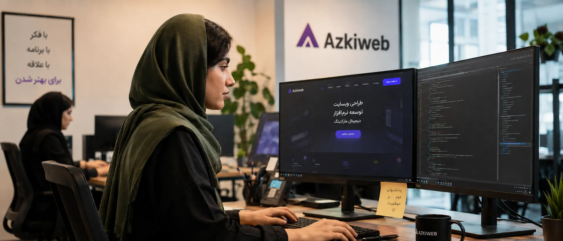 تیم طراحی سایت، توسعه وب، سئو و بازاریابی دیجیتال ازکی وب