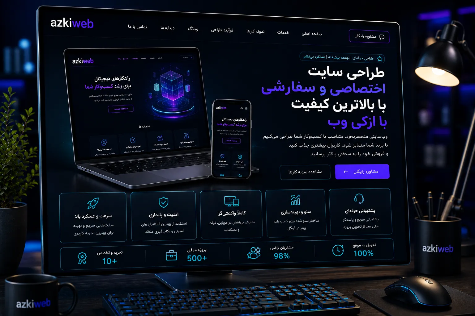 تحلیل و طراحی رابط کاربری برای وب‌سایت اختصاصی و سفارشی