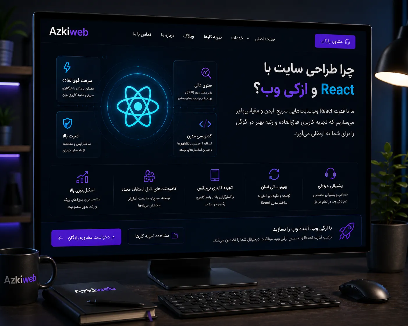 بررسی معماری و توسعه وب‌اپلیکیشن با React