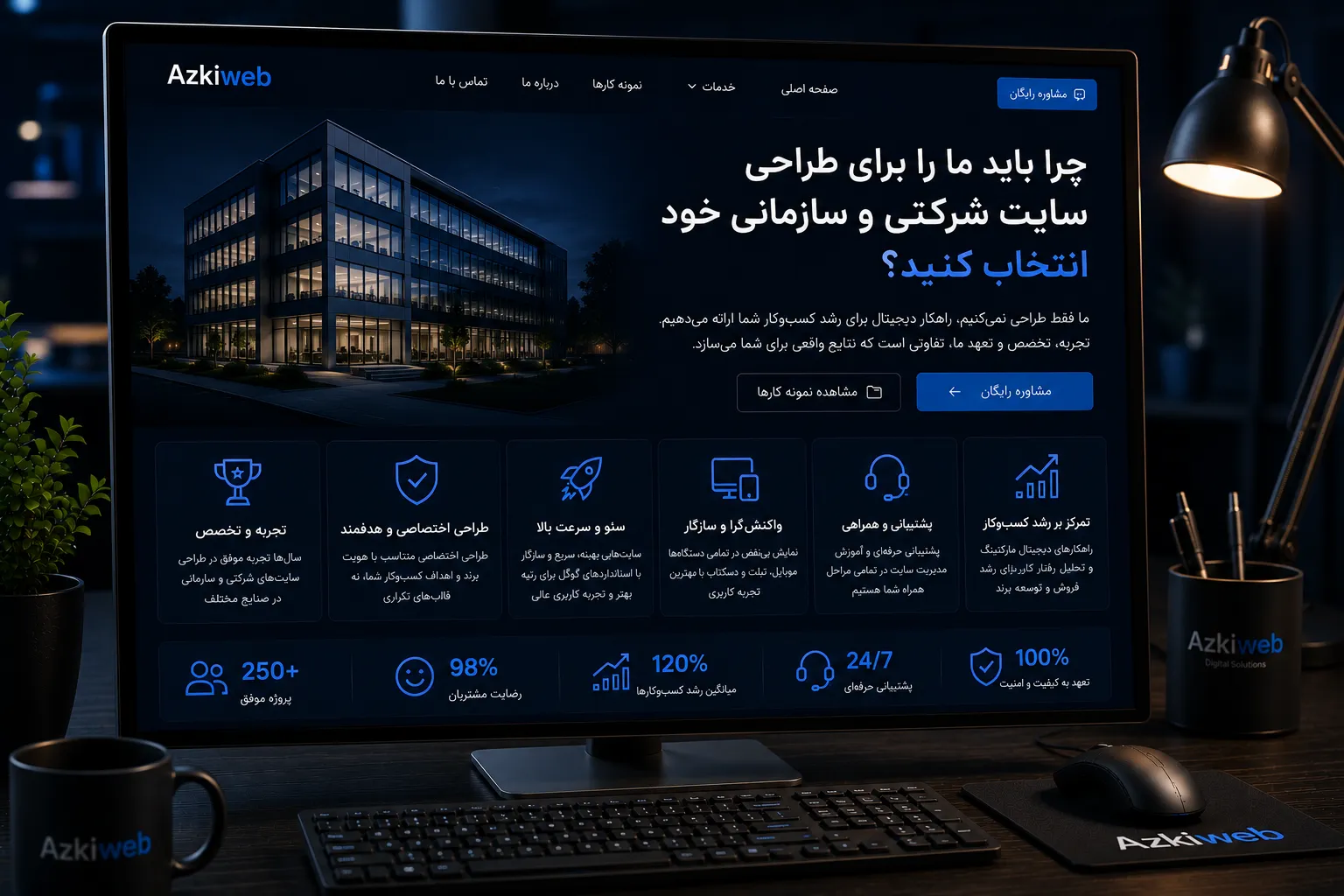 برنامه‌ریزی طراحی سایت شرکتی بر اساس خدمات، مخاطبان و ساختار شرکت