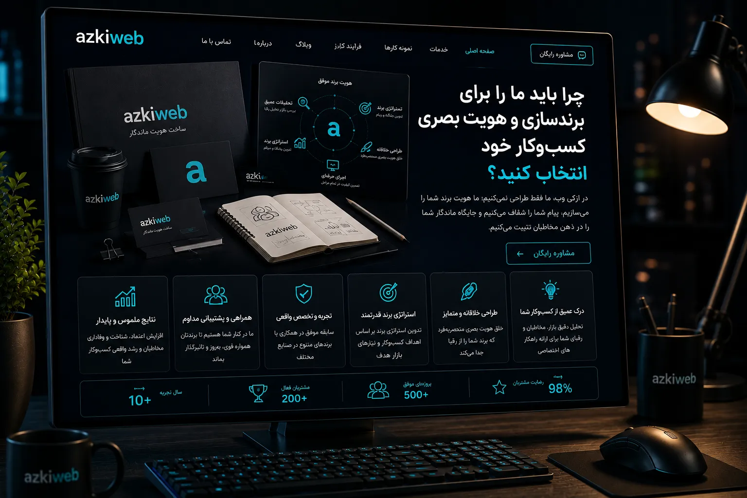 اجرای هویت برند در وب‌سایت، محتوا و نقاط تماس دیجیتال