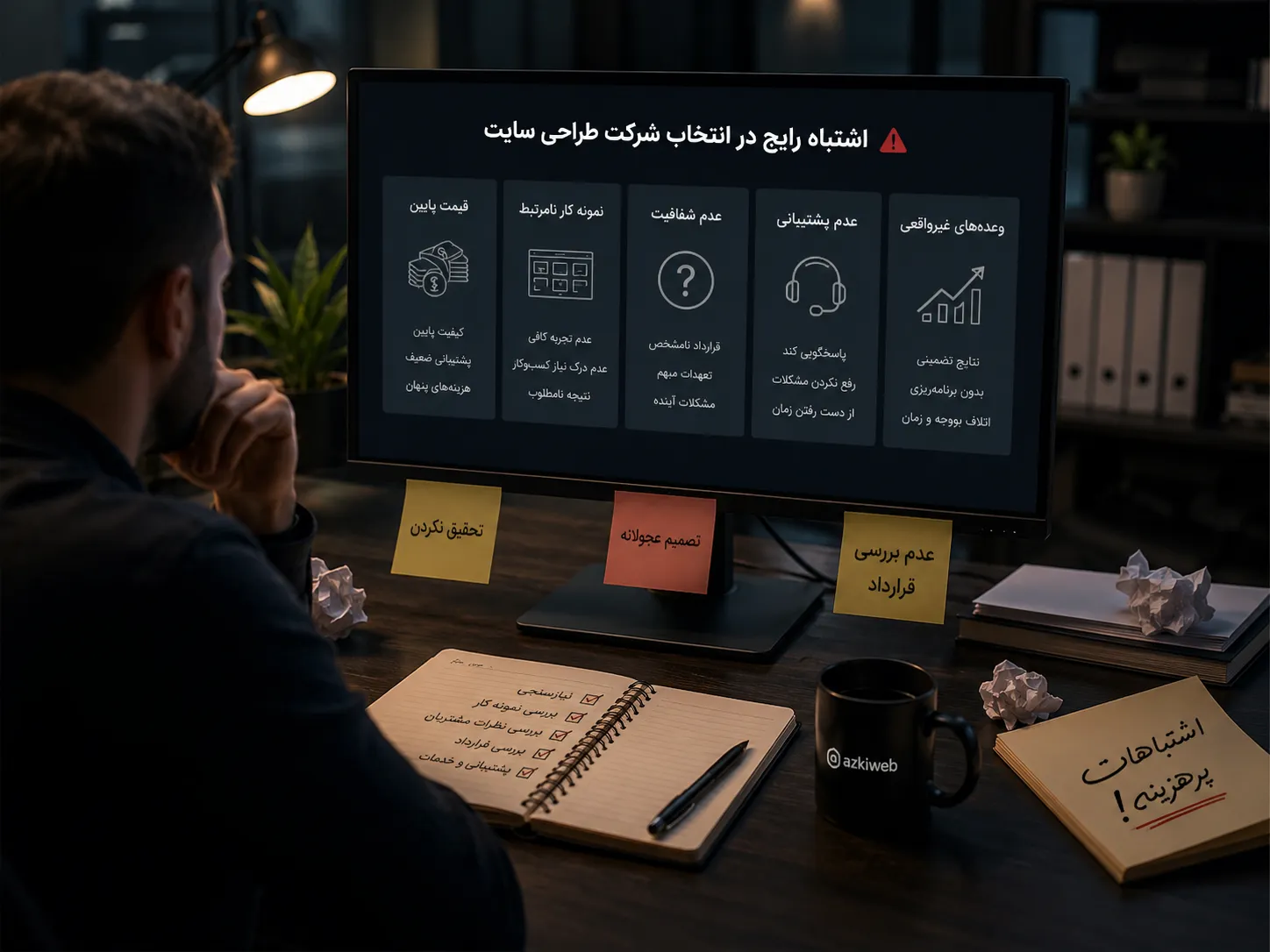 ۷ اشتباه رایج در انتخاب شرکت طراحی سایت که هزینه‌های سنگینی به کسب‌وکارها تحمیل می‌کند