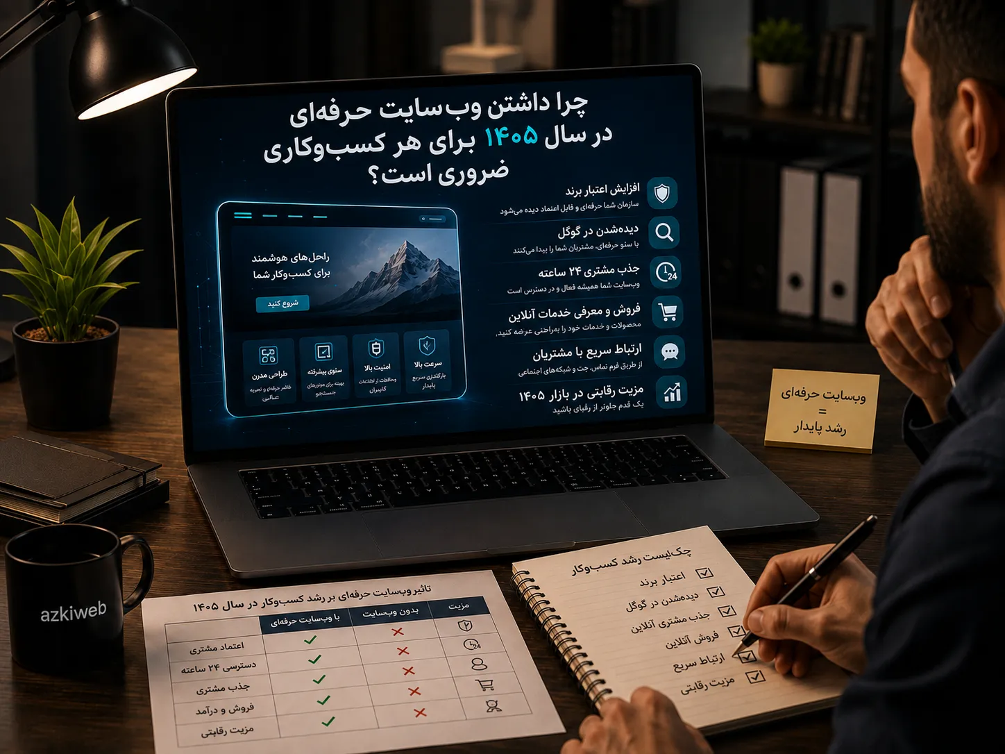 چرا داشتن وب‌سایت حرفه‌ای در سال ۱۴۰۵ برای هر کسب‌وکاری ضروری است؟